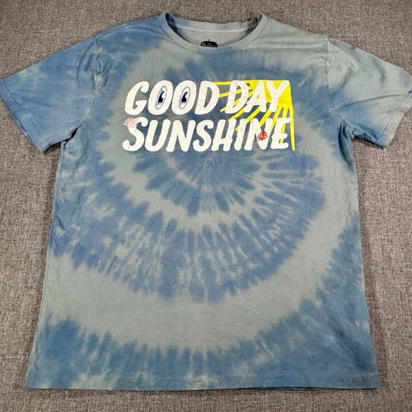 The Beatles Other - The Beatles Mens Good Day Sunshine Tie Dye T-Shirt XL Blue Cotton Band Tee